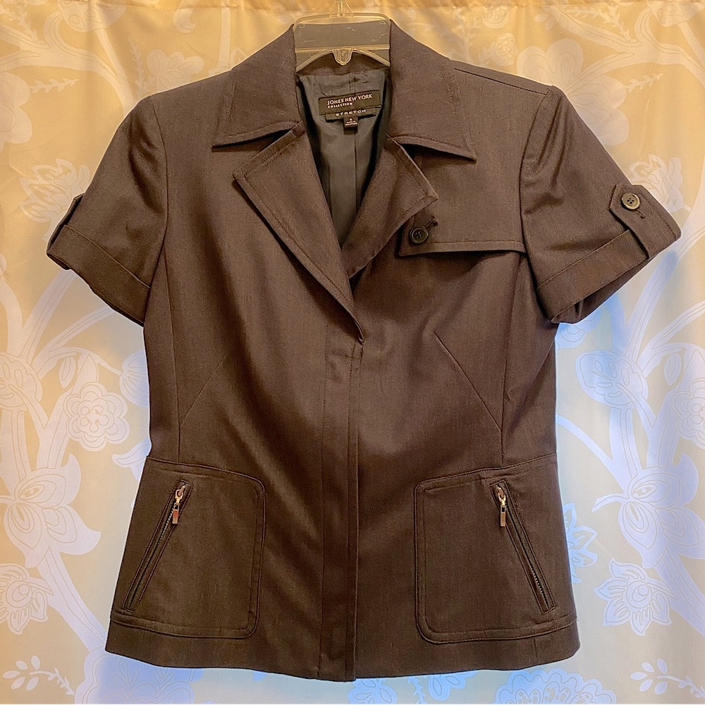 Jones New York Short Sleeved Suit Blazer